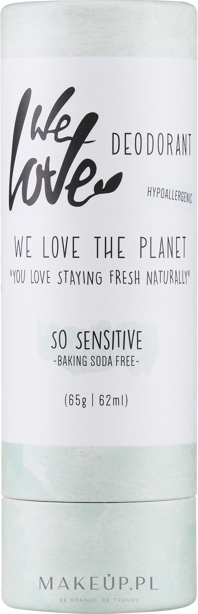 Dezodorant w sztyfcie do skóry wrażliwej - We Love The Planet So Sensitive Deodorant Stick  — Zdjęcie 65 g