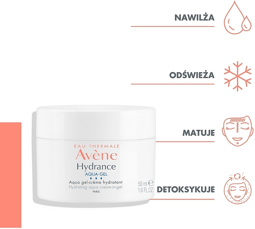 Nawilżający krem-żel do twarzy - Avene Hydrance Aqua Gel — Zdjęcie N5