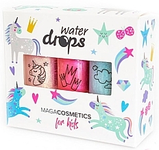 Kup Zestaw lakierów do paznokci dla dzieci Zimowe królestwo magii - Maga Cosmetics For Kids Water Drops Winter Magic Kingdom