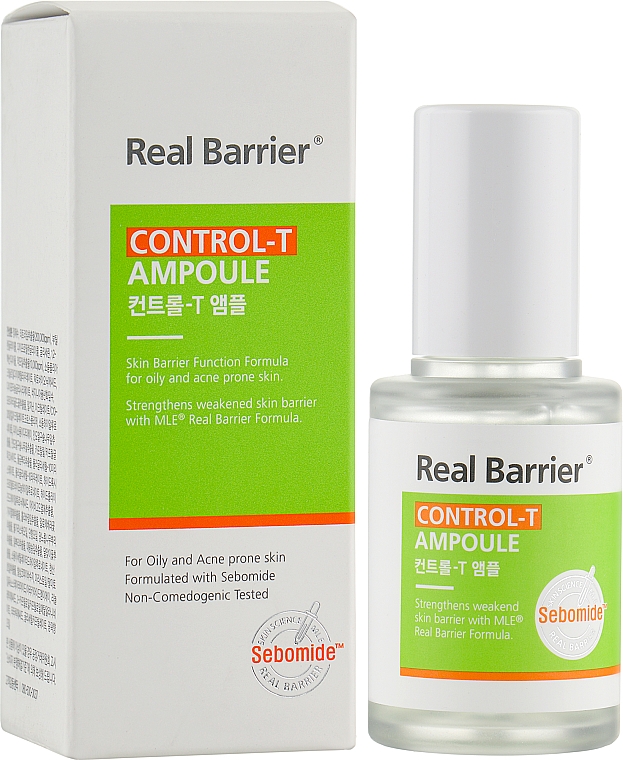 Lekkie serum do skóry tłustej i mieszanej - Real Barrier Control-T Ampoule — Zdjęcie N2