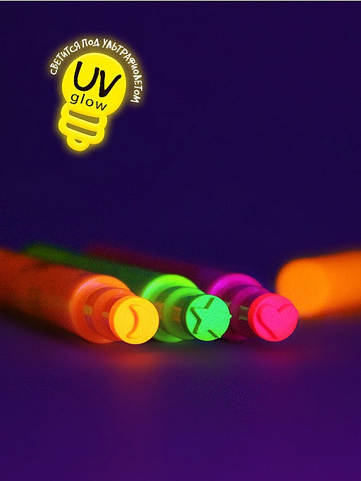 Świecący w ciemności eyeliner ze stempelkiem - 7 Days Extremely Chick UVglow Neon Liner & Stamp — Zdjęcie N3