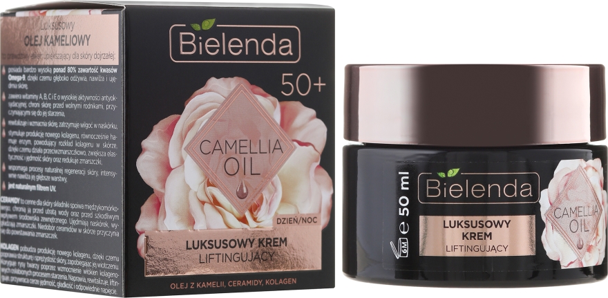 Luksusowy krem liftingujący 50+ na dzień i noc - Bielenda Camellia Oil
