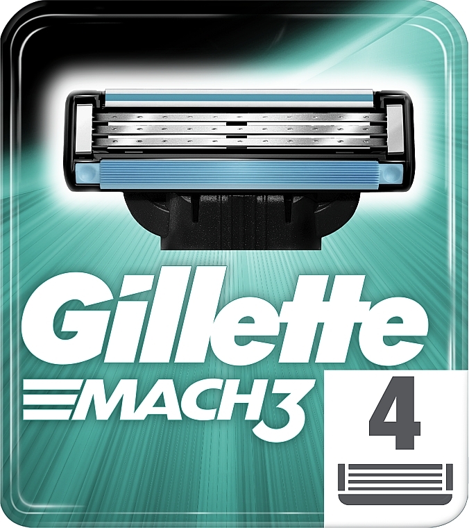 Wymienne wkłady do maszynki, 4 szt. - Gillette Mach3 — Zdjęcie N4