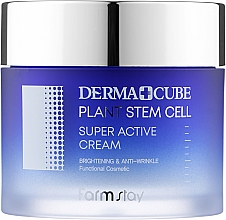Krem przeciwzmarszczkowy z komórkami macierzystymi	 - FarmStay Derma Cube Plant Stem Cell Super Active Cream — Zdjęcie N1