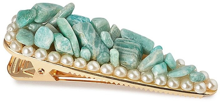 Spinka do włosów z amazonitem - Crystallove Amazonite Hair Clip — Zdjęcie N3