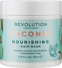 Maska do włosów - Makeup Revolution Coconut Nourishing Hair Mask — Zdjęcie N1