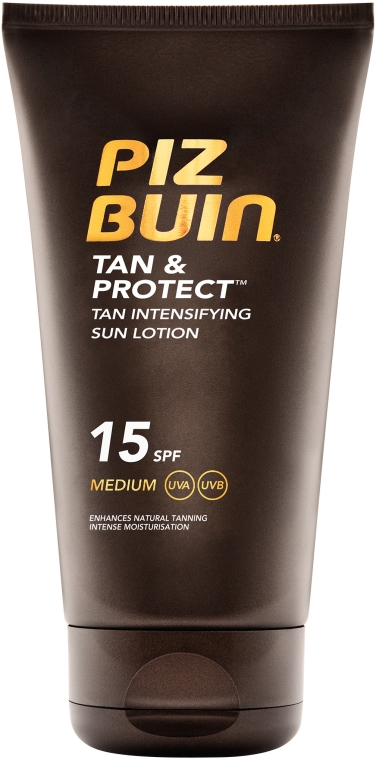 Przeciwsłoneczny lotion do ciała do opalania SPF 15 - Piz Buin Tan & Protect Tan Intensifying Lotion — Zdjęcie N1