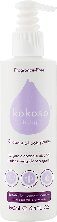 Bezzapachowy balsam nawilżający dla dzieci - Kokoso Baby Skincare Fragrance-Free — Zdjęcie N1