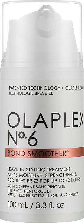 Rewitalizujący krem ​​do stylizacji włosów z pompką - Olaplex Bond Smoother Reparative Styling Creme No. 6