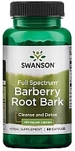 Suplement diety Kora korzenia berberysu - Swanson Full Spectrum Barberry Root Bark 450 mg — Zdjęcie N1