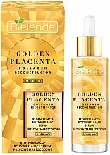 Regenerująco-rozświetlające serum przeciwzmarszczkowe do twarzy - Bielenda Golden Placenta Collagen Reconstructor — Zdjęcie N1