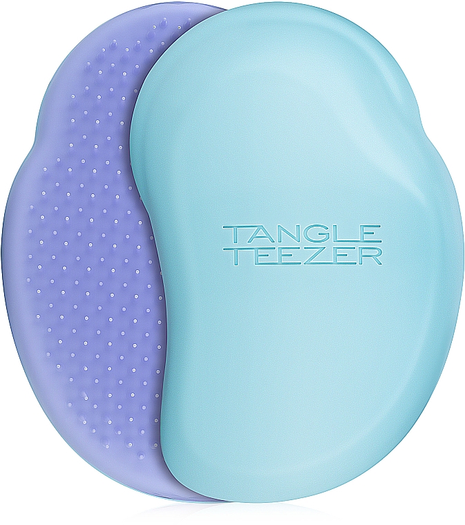 Szczotka do włosów, błękitno-chabrowa - Tangle Teezer The Original Fine & Fragile Mint Violet — Zdjęcie N1