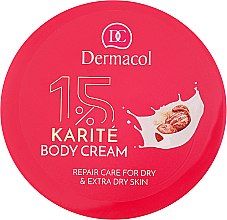 Regenerujący krem do ciała z masłem shea do skóry suchej - Dermacol Karité Body Cream With Shea Butter For Dry Skin — Zdjęcie N2