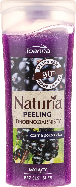 Myjący peeling drobnoziarnisty Czarna porzeczka - Joanna Naturia Peeling