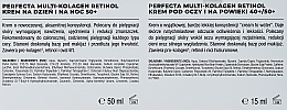 Zestaw - Perfecta Multi-Collagen Retinol 50 + (cr/50ml + eye/cr/15ml) — Zdjęcie N3