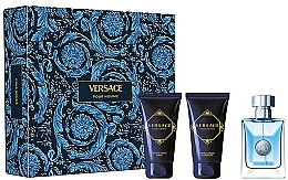 Versace Pour Homme - Zestaw (edt 50 ml + sh/gel 50 ml + ash/balm 50 ml) — Zdjęcie N1