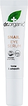 Żelowe serum przeciwstarzeniowe pod oczy ze śluzem ślimaka - Dr Organic Bioactive Skincare Anti-Aging Snail Gel Eye Serum — Zdjęcie N2