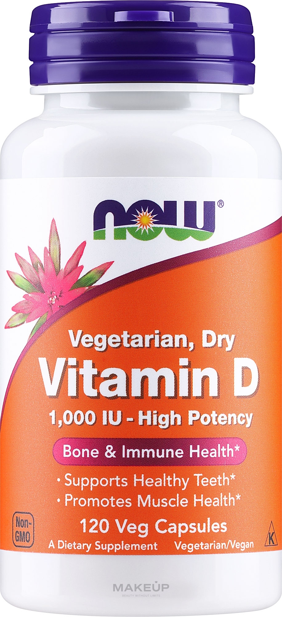 Witamina D w kapsułkach - Now Foods Vitamin D 1000 Iu High Potency Capsules — Zdjęcie 120 szt.