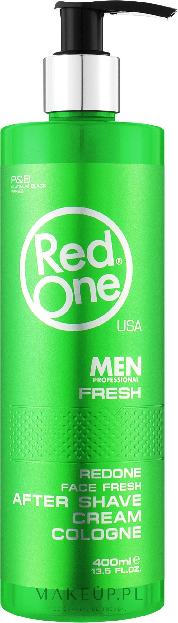 Perfumowany krem po goleniu - RedOne Aftershave Cream Cologne Fresh — Zdjęcie 400 ml