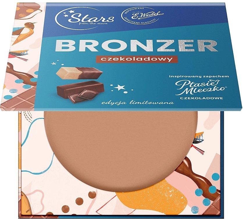 Czekoladowy bronzer do twarzy - Stars from The Stars x Wedel Chocolate Bronzer — Zdjęcie N1