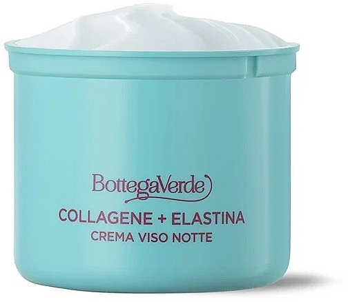 Krem na noc do twarzy - Bottega Verde Collagen + Elastine Night Face Cream Refill (wymienny wkład) — Zdjęcie N1