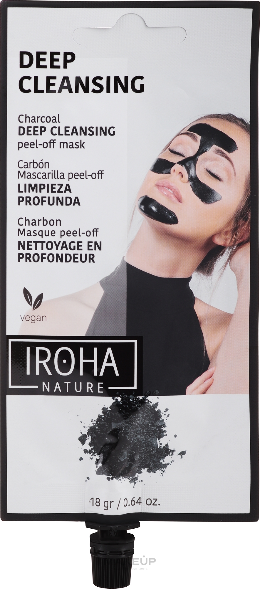 Detoksykująca maska peel-off do twarzy - Iroha Nature Detox Peel-Off Face Mask — Zdjęcie 18 g