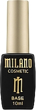 Kamuflująca baza kolorowa z połyskiem do lakieru hybrydowego - Milano Shimmer Cover Base Gel — Zdjęcie N1