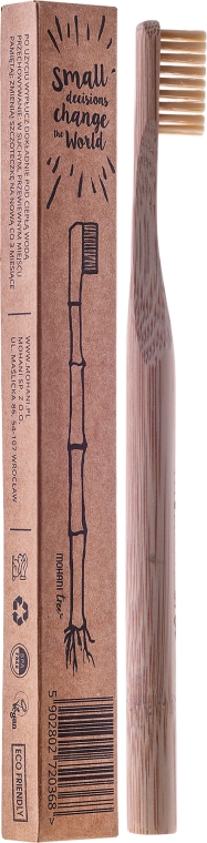 Bambusowa szczoteczka do zębów, średnia twardość - Mohani Toothbrush