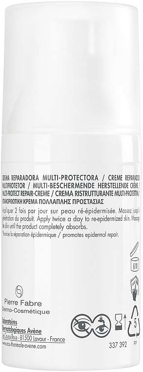 Wielofunkcyjny krem regenerujący - Avene Cicalfate+ Multi-Protective Repair Cream SPF50+ — Zdjęcie N2