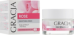 PREZENT! Wygładzający krem do twarzy z olejkiem różanym i retinolem - Gracja Rose Face Cream — Zdjęcie N1