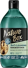 Kup Oczyszczający szampon do włosów dla mężczyzn 3 w 1 z olejem z orzecha włoskiego - Nature Box For Men Walnut Oil 3in1 Cleansing