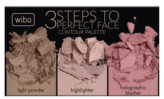 Paleta do konturowania twarzy - Wibo 3 Steps To Perfect Face Contour Palette — фото N3
