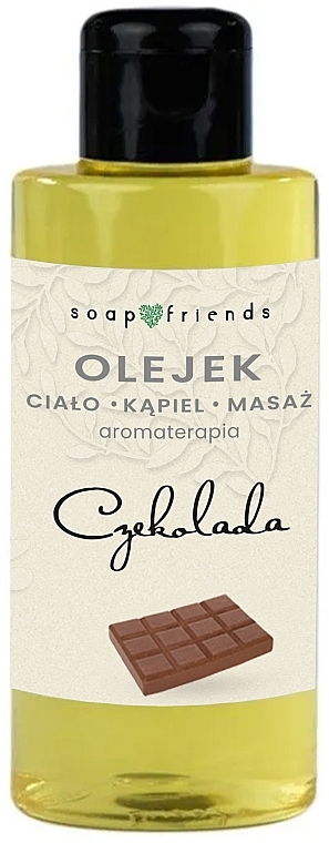 Aromaterapeutyczny olejek do ciała, kąpieli i masażu Czekolada - Soap&Friends — Zdjęcie N1