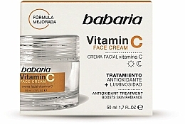Kup Rozświetlający krem do twarzy z witaminą C - Babaria Face Cream Vitamin C