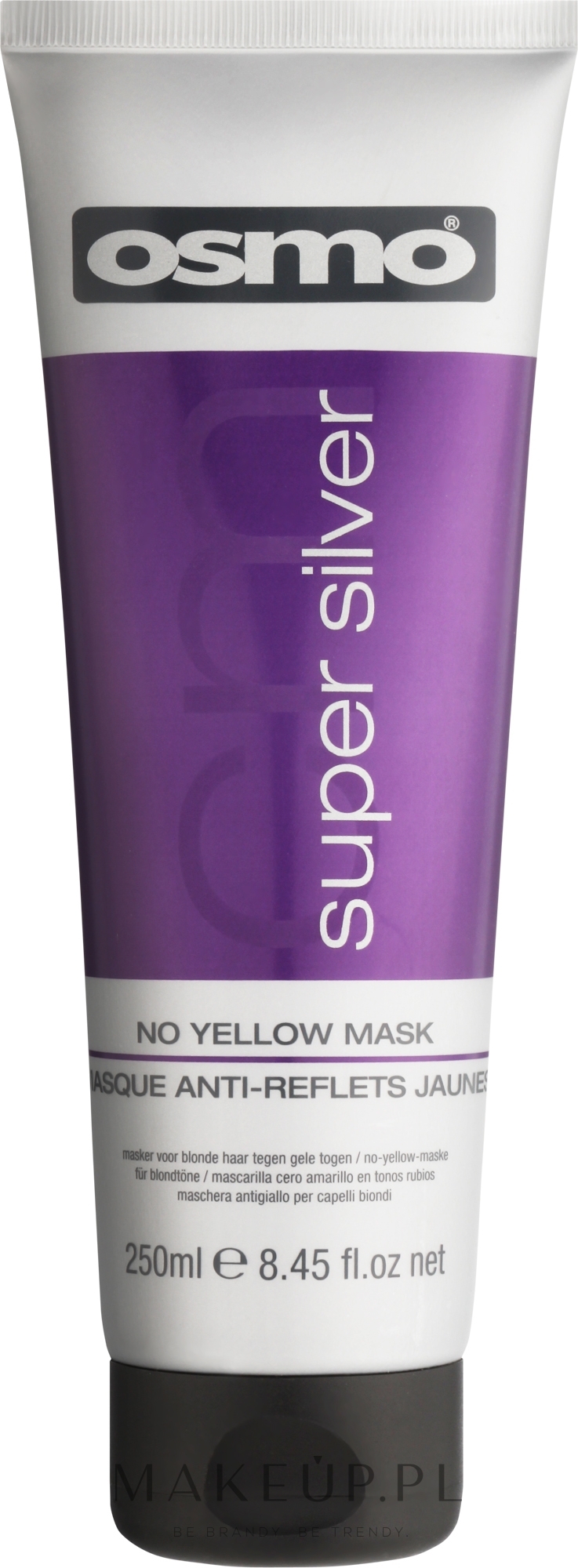 Srebrna maska do włosów niwelująca żółte tony - Osmo Super Silver No Yellow Mask — Zdjęcie 250 ml