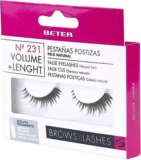 Sztuczne rzęsy Objętość i długość - Beter False Eyelashes №231 — Zdjęcie N1