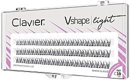 Kup Sztuczne rzęsy, 10 mm - Clavier V-Shape Light Eyelashes