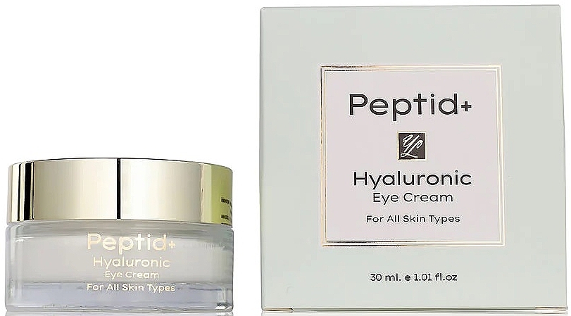 Krem do skóry wokół oczu z kwasem hialuronowym - Peptid+ Hyaluronic Acid Eye Cream — Zdjęcie N1
