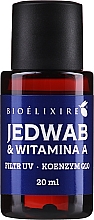 Kup Wzmacniający olejek do włosów z jedwabiem i witaminą A - Bioelixire Silk Serum+Vitamina A 