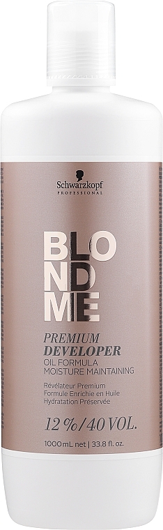 Kremowy utleniacz do włosów blond 12% - Schwarzkopf Professional Blondme Premium Developer 12% — Zdjęcie N1