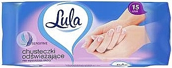 Chusteczki nawilżane Odświeżające, 15 szt. - LULA Sensitive Refreshing Wipes — Zdjęcie N1