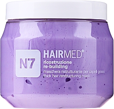 Restrukturyzująca maska do gęstych włosów - Hairmed N7 Re-building — Zdjęcie N2