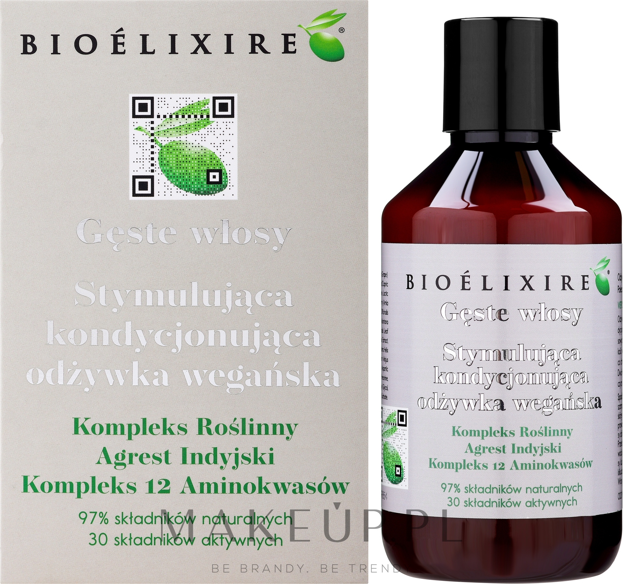 Stymulująca kondycjonująca odżywka wegańska na porost włosów - Bioelixire  — Zdjęcie 300 ml
