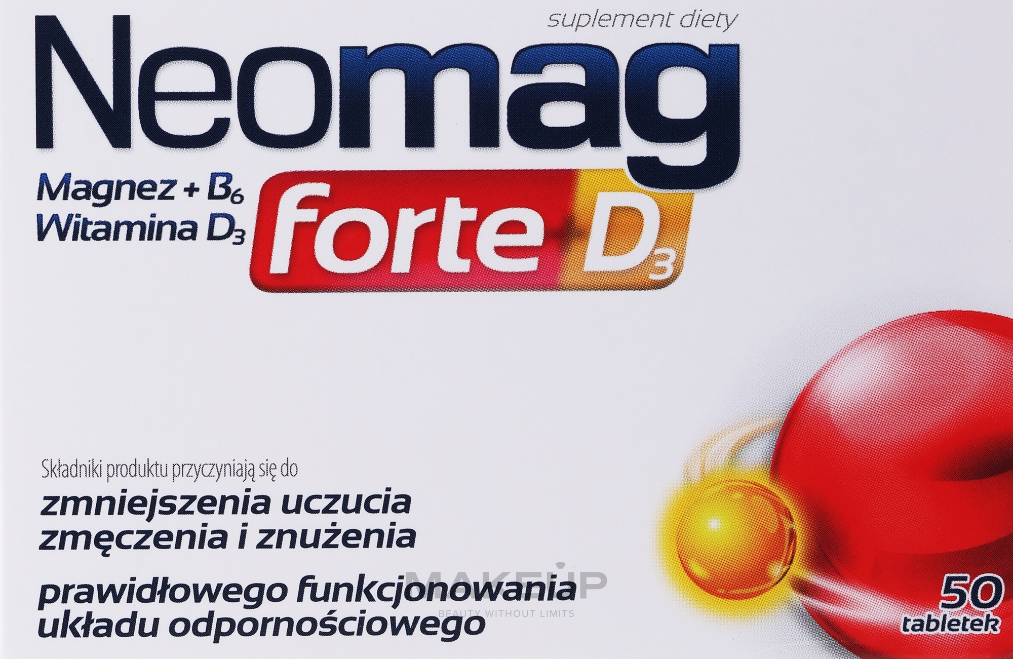 Suplement diety na przebarwienia skóry - Aflofarm NeoMag Forte D3 — Zdjęcie 50 szt.