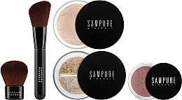 Kup Zestaw, 5 produktów - Sampure Minerals Picture Perfect Makeup Set Fair Medium
