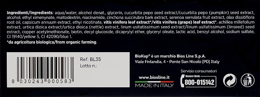 Wzmacniające ampułki zapobiegające wypadaniu włosów - BiosLine BioKap Hair Loss Ampoules — Zdjęcie N3