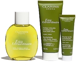Clarins Clarins Eau Extraordinaire - Zestaw (edt/100ml + b/lot/100ml + sh/gel/30ml + pouch) — Zdjęcie N2