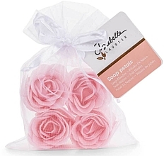Róże mydlane w woreczku z organzy Coral Pink–Roses - Isabelle Laurier Soap  — Zdjęcie N1