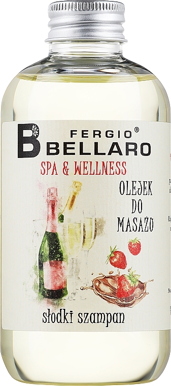 Olejek do masażu Słodki szampan - Fergio Bellaro Massage Oil Sweet Champagne — Zdjęcie N1