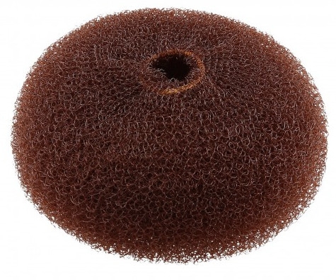 Wypełniacz do koka, okrągły, brązowy, 90 mm - Lussoni Hair Bun Ring Brown — Zdjęcie N1